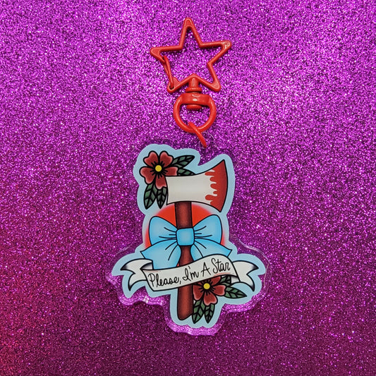 Pearl Axe Acrylic Keychain 2"