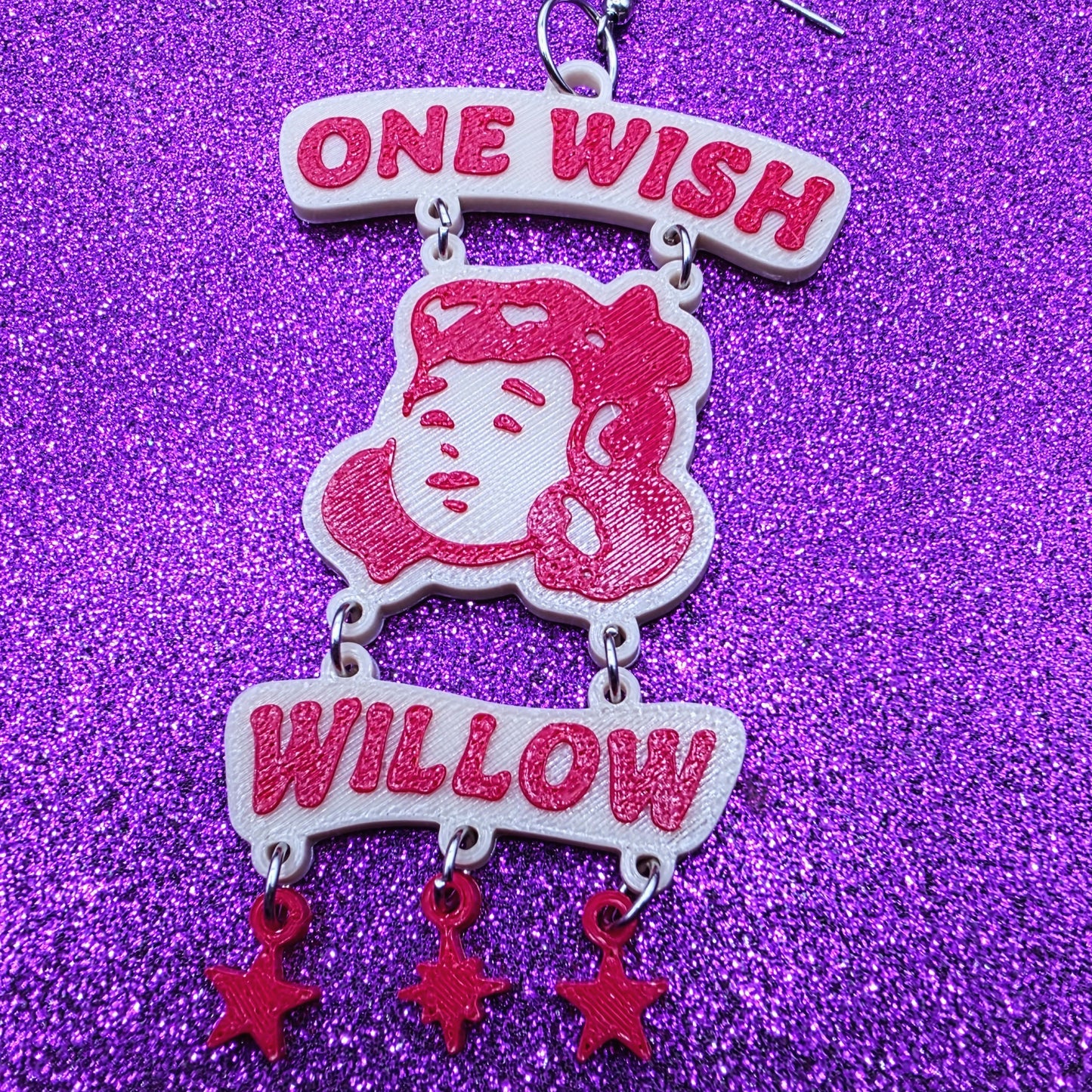 Wish Statement Earrings 3D Printed