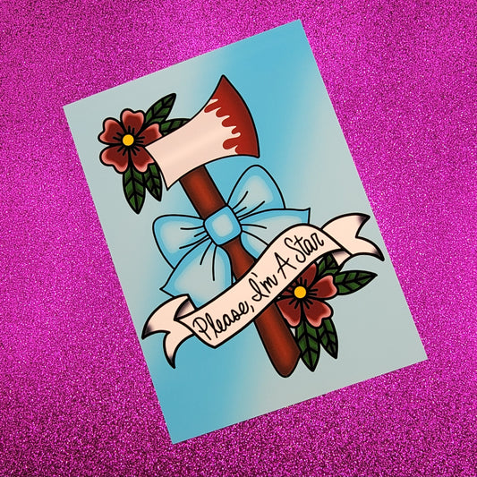 Please I'm A Star Pearl Horror Movie Art Print 5"x7"