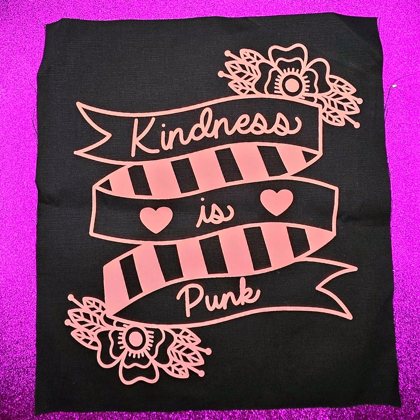 Kindness Is Punk Canvas Back Patch