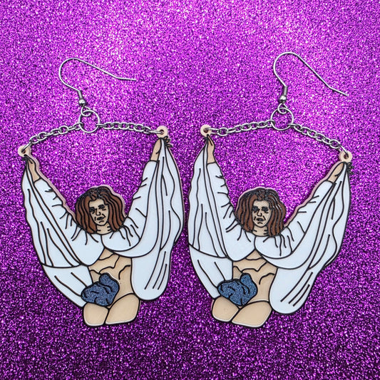 Brood Horror Movie Statement Earrings 3D Printed