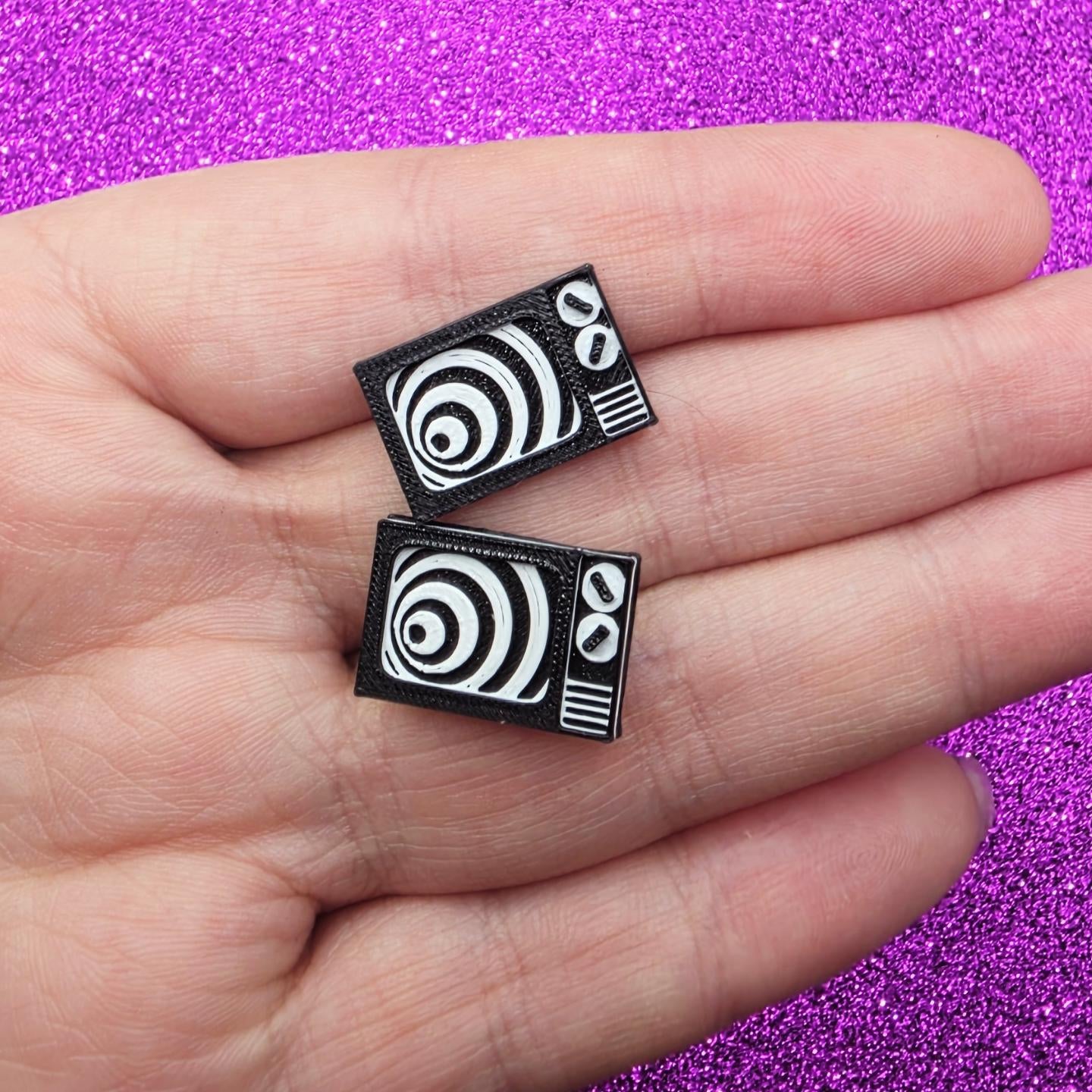 Twilight Zone TV Stud Earrings