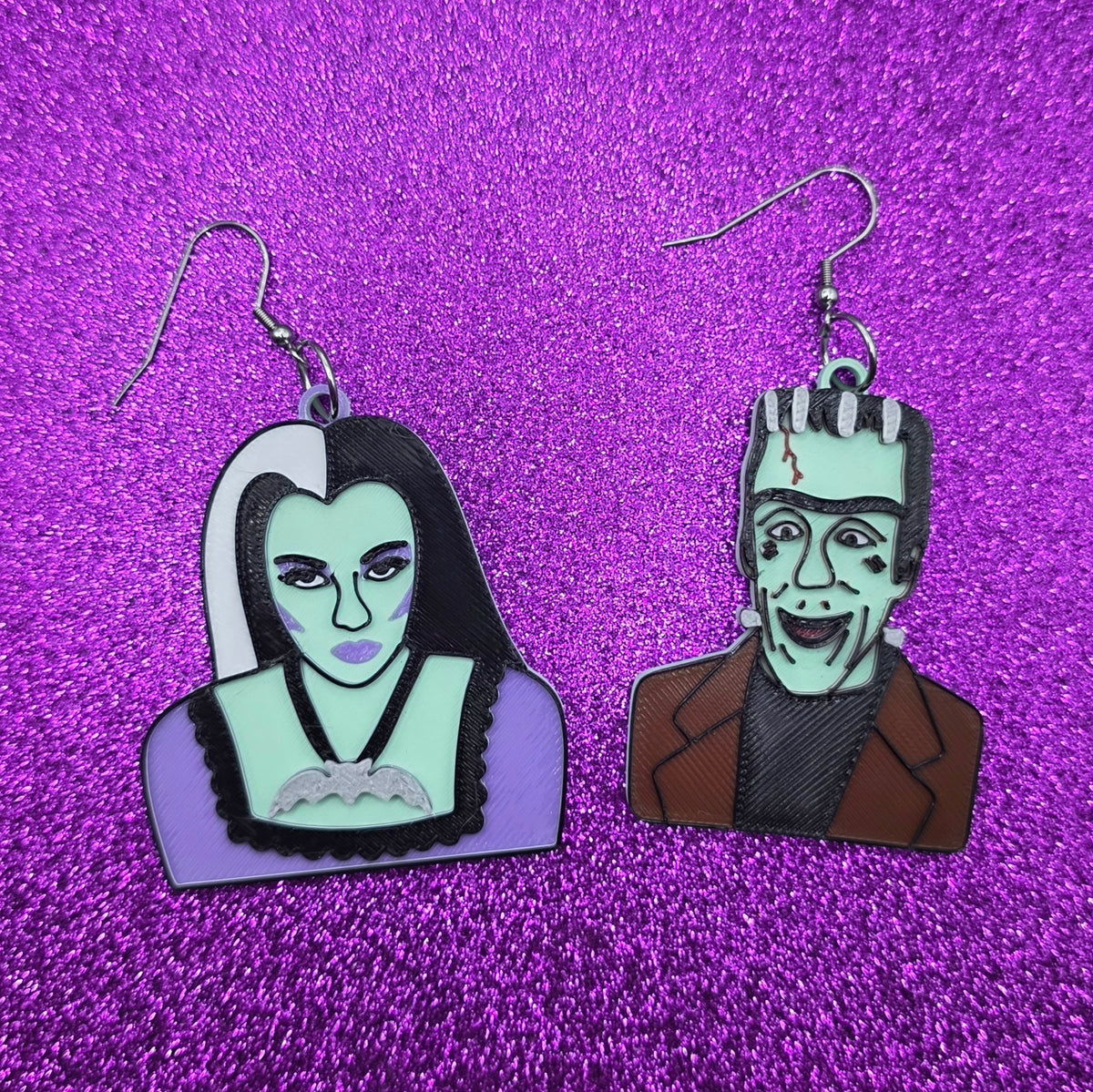 Herman Statement Earrings 3D Printed