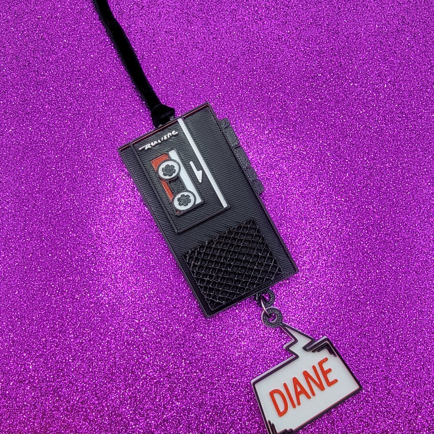 Diane Tape Recorder 3D Printed Christmas Ornament