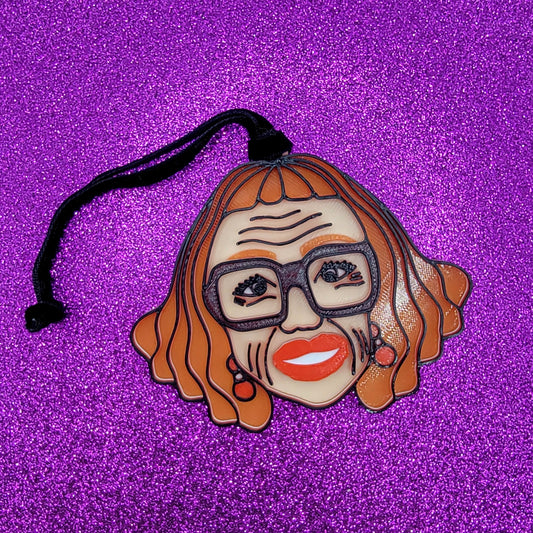 Aunt Gladys 3D Printed Christmas Ornament