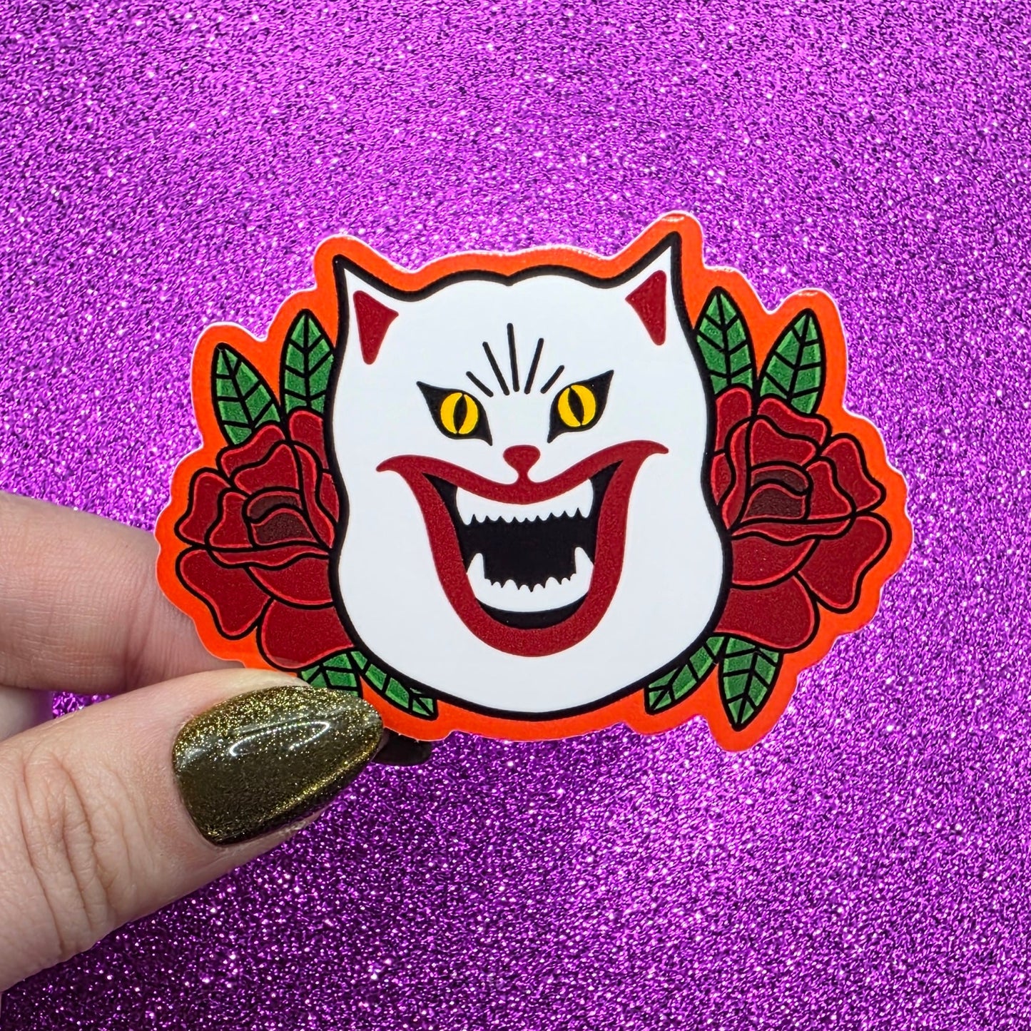 Hausu Rose Sticker 3"