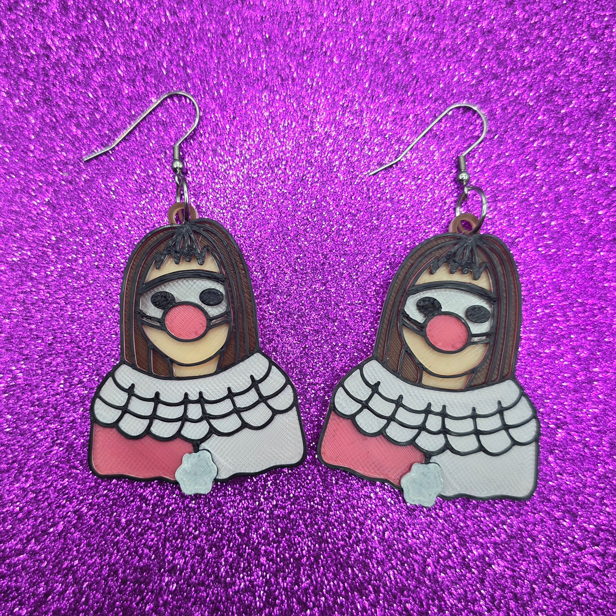 Jamie Horror Movie Statement Earrings 3D Printed