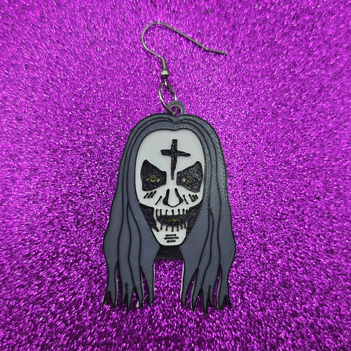 Otis Horror Movie Statement Earrings 3D Printed