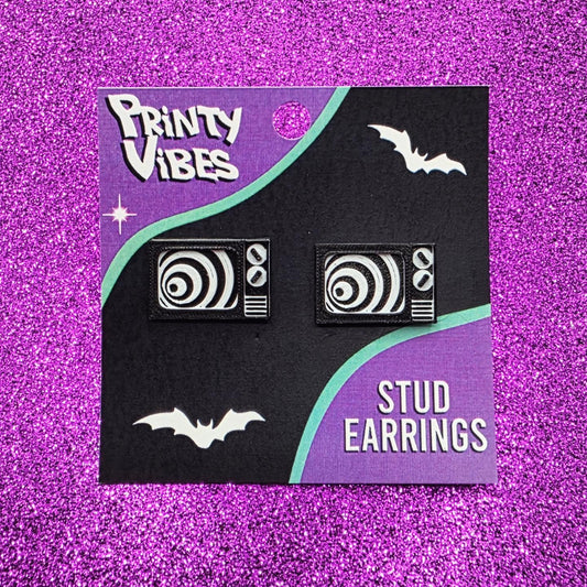 Twilight Zone TV Stud Earrings