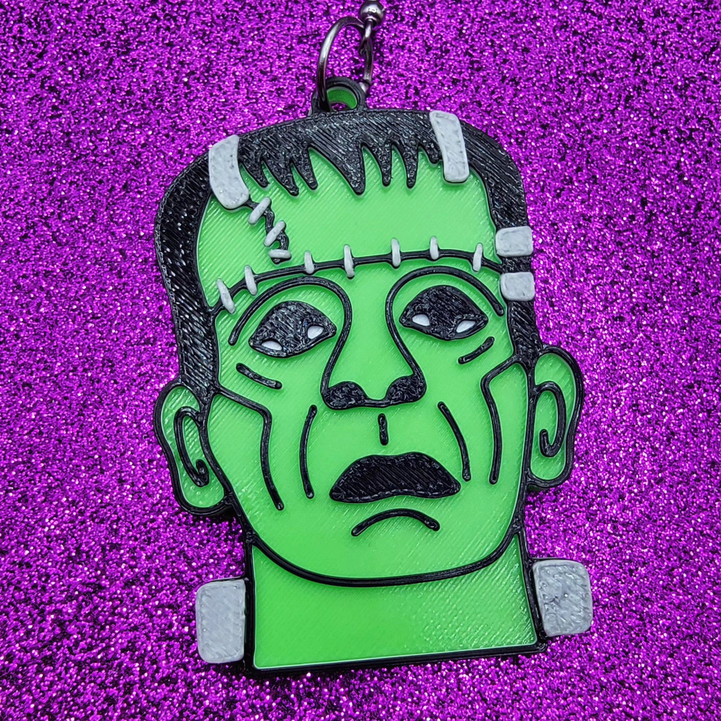 Frank Horror Movie Statement Earrings 3D Printed
