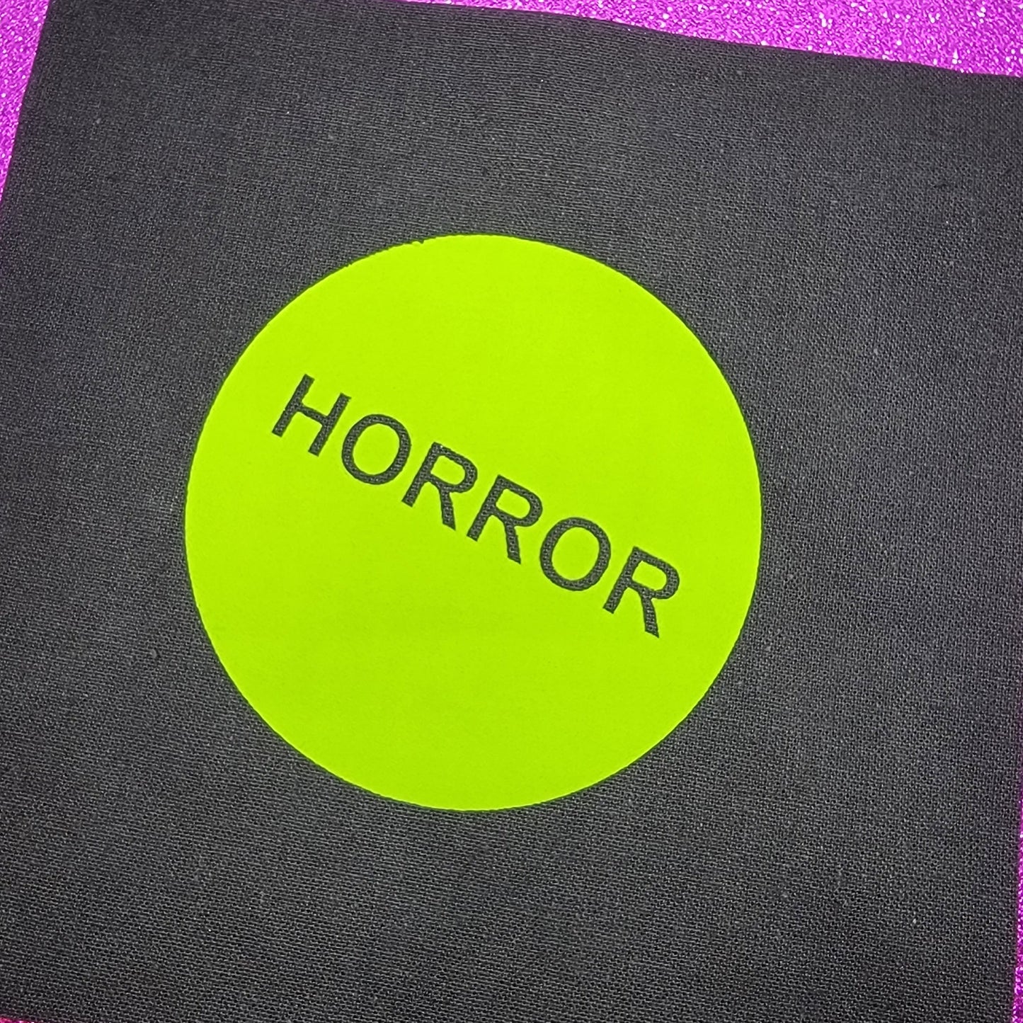 Horror VHS Sticker Small Canvas Patch