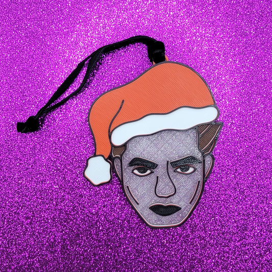 Santa Edward 3D Printed Christmas Ornament