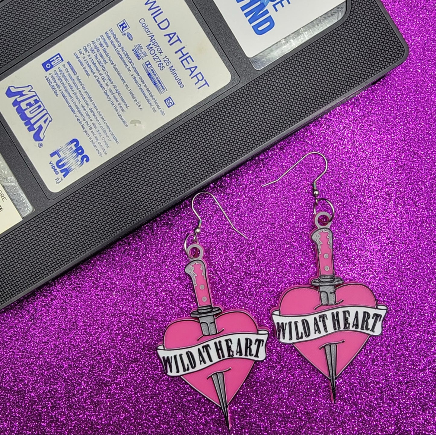 Wild At Heart Statement Earrings 3D Printed