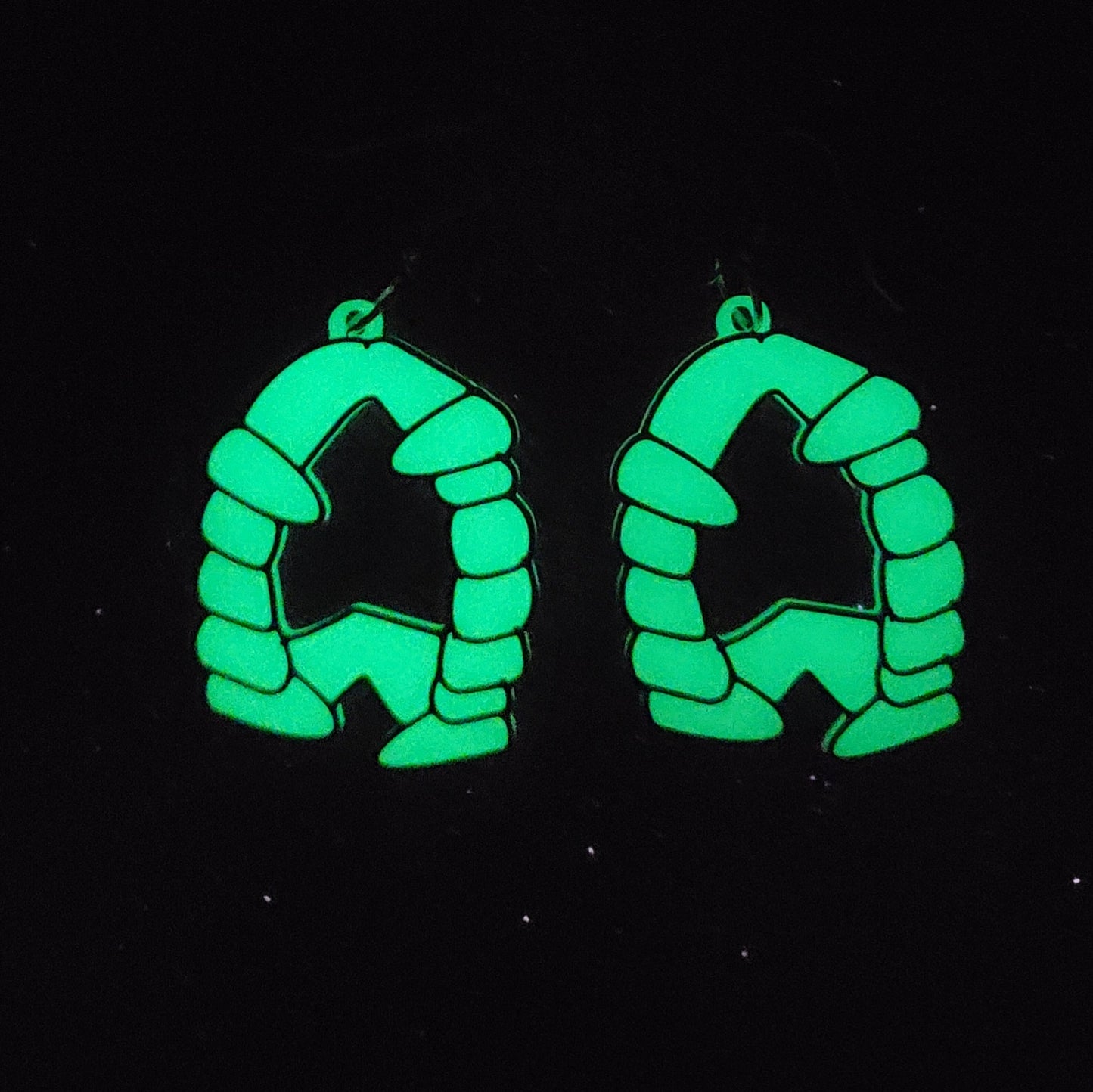 Vampire Teeth Statement Earrings 3D Printed, Weird Earrings, Unique Earrings, Edgy Earrings, Drop Earrings, Alternative Earrings