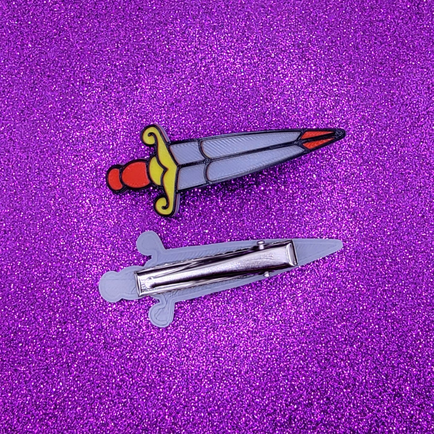 Tattoo Dagger Hair Clips