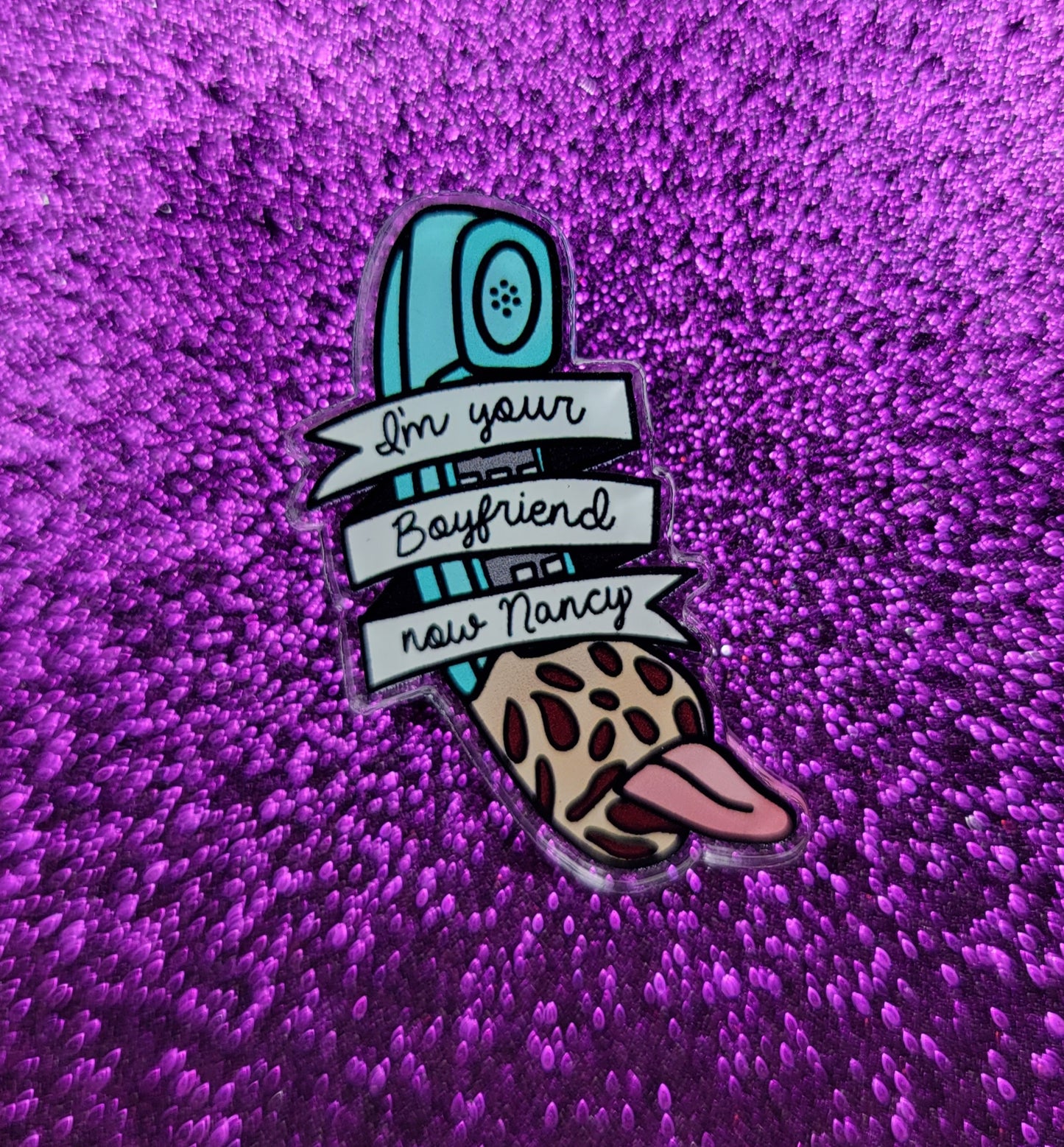 Nancy Phone Acrylic Pin
