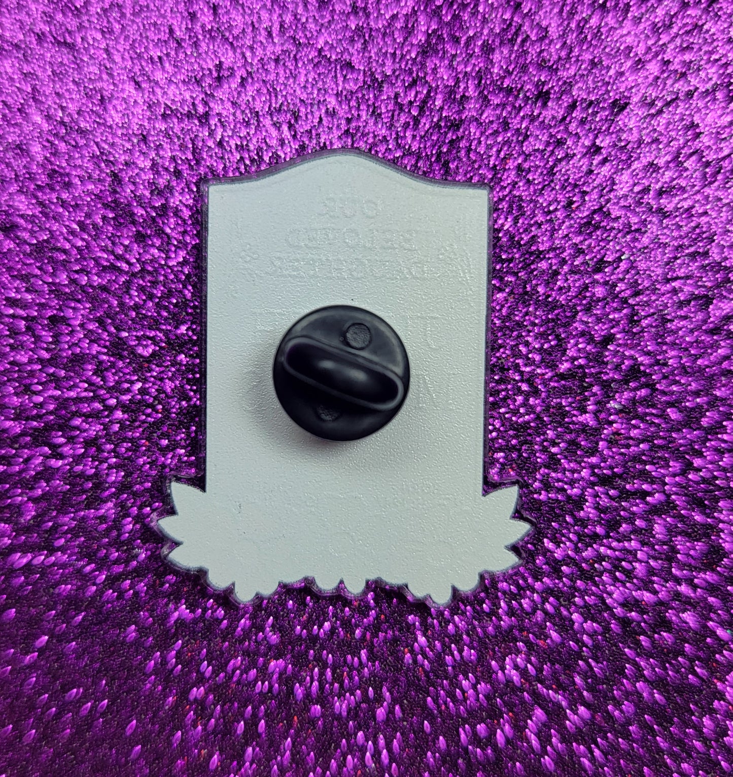 Halloween Gravestone Acrylic Pin