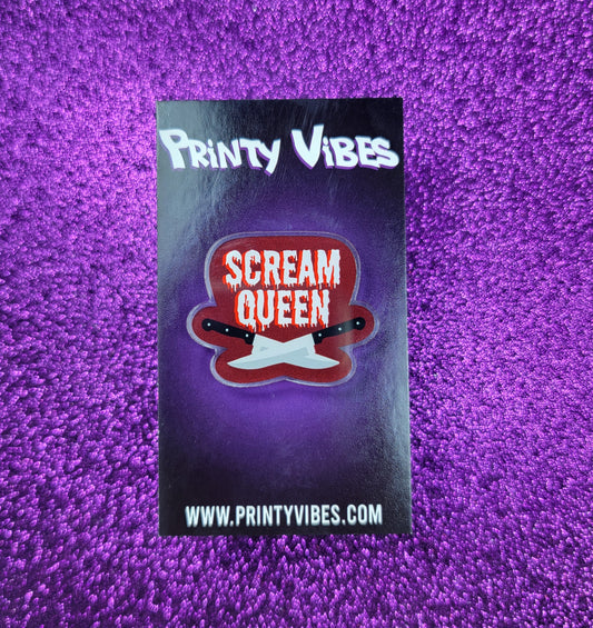 Scream Queen Acrylic Pin
