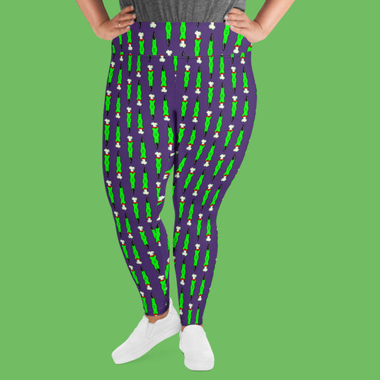 Witch Finger All-Over Print Plus Size Leggings