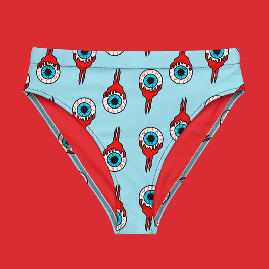 Eyeball High-Waisted Bikini Bottom