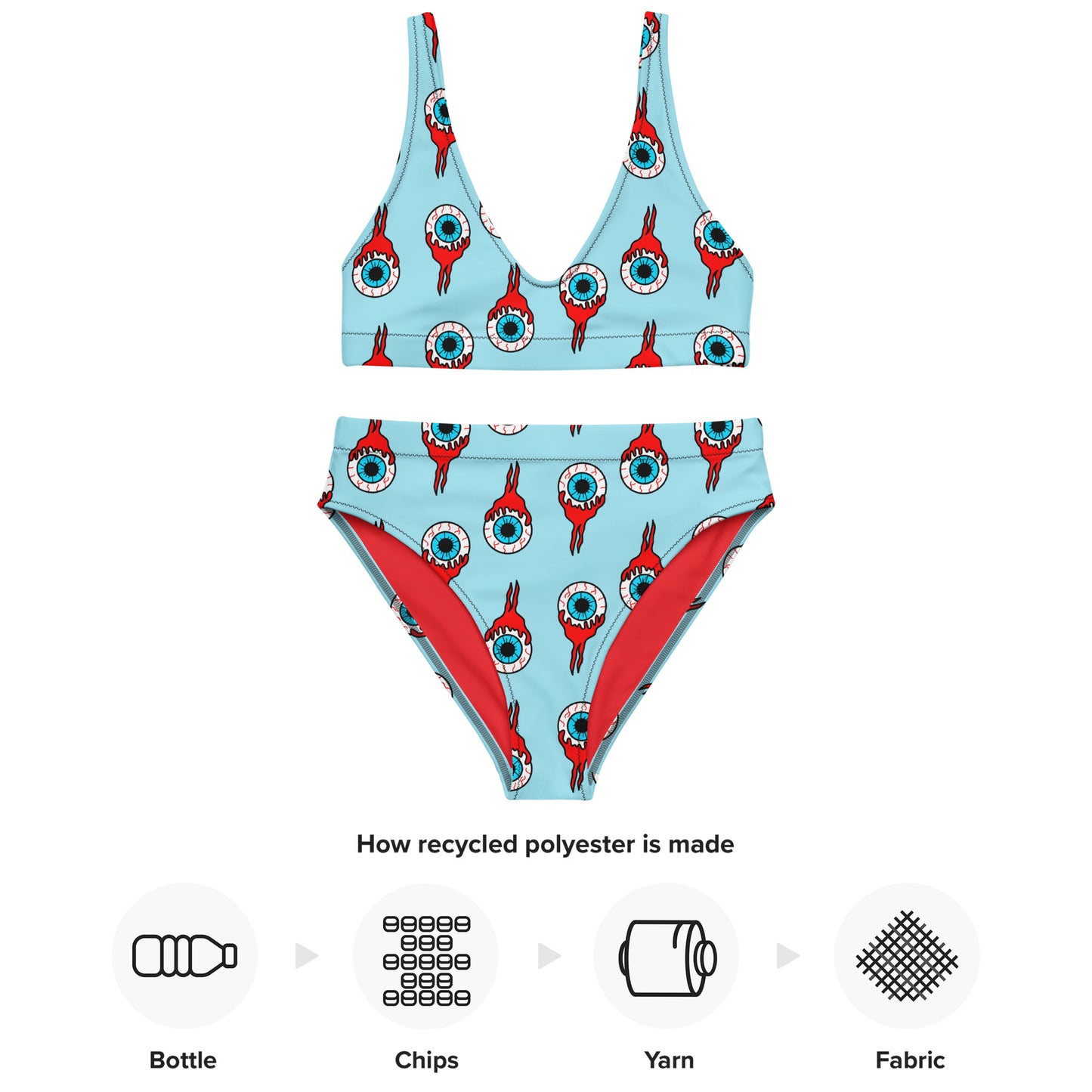 Eyeball Padded Bikini Top