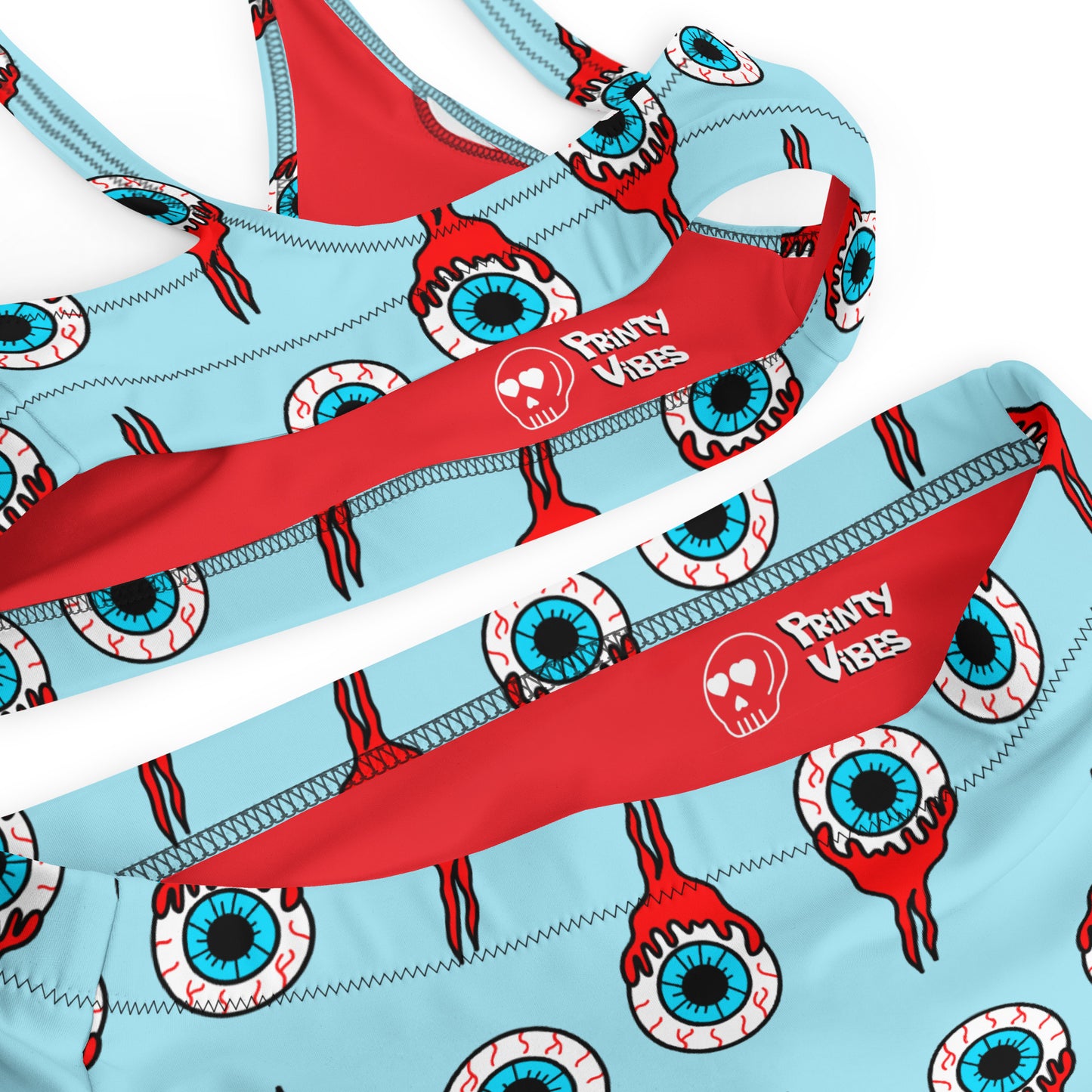 Eyeball Padded Bikini Top