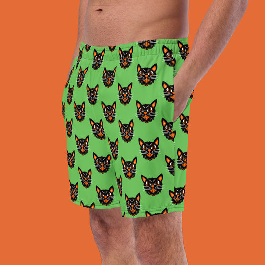 Black Cat Men's swim trunks