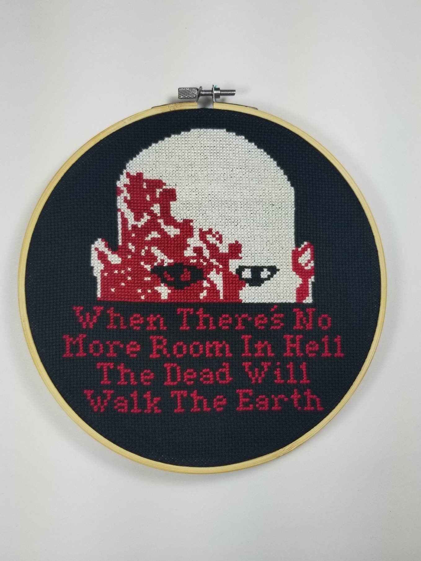 When There's No More Room In Hell  Cross Stitch PDF Pattern - Instant Download