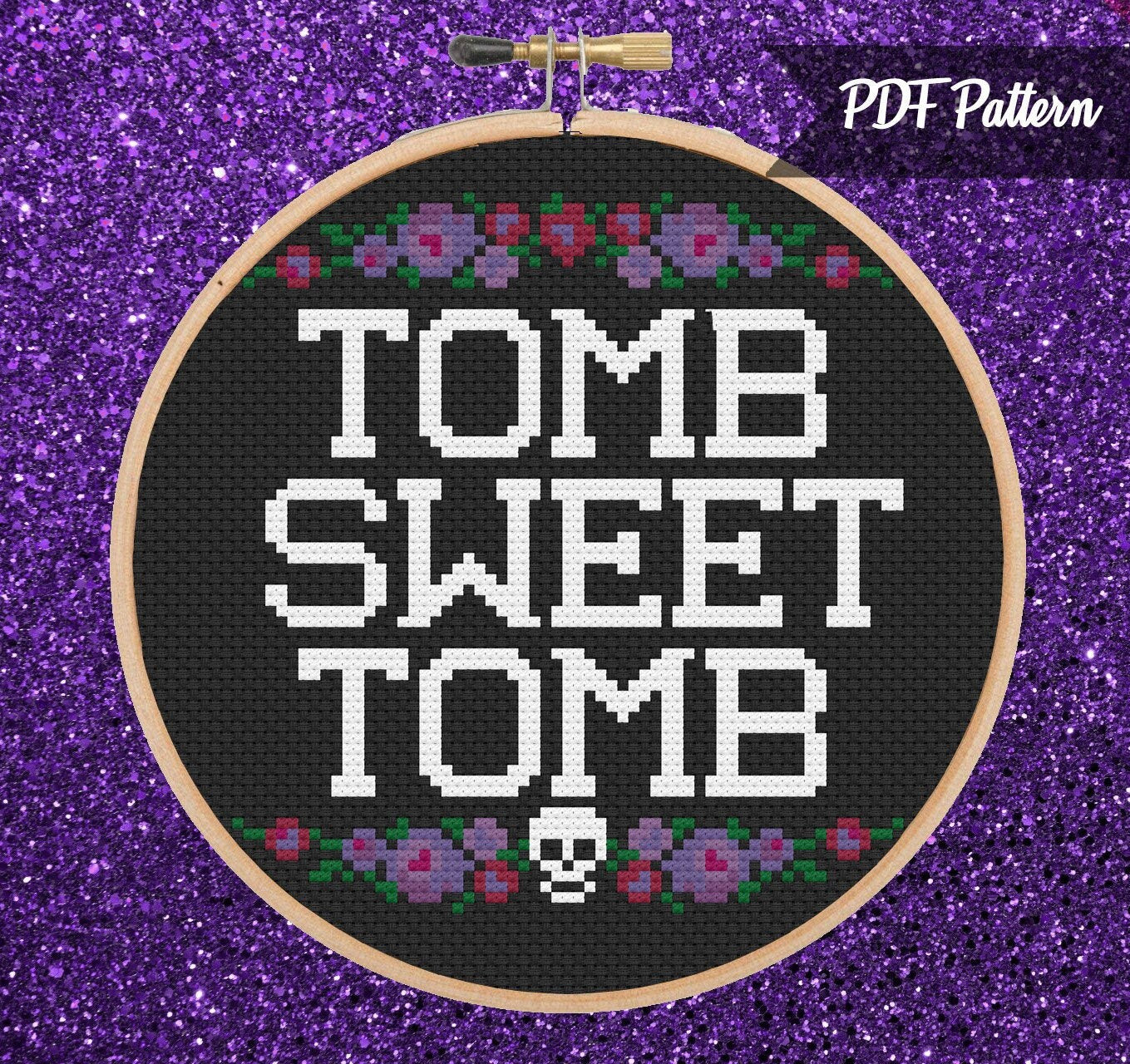 Tomb Sweet Tomb Cross Stitch - PDF Pattern