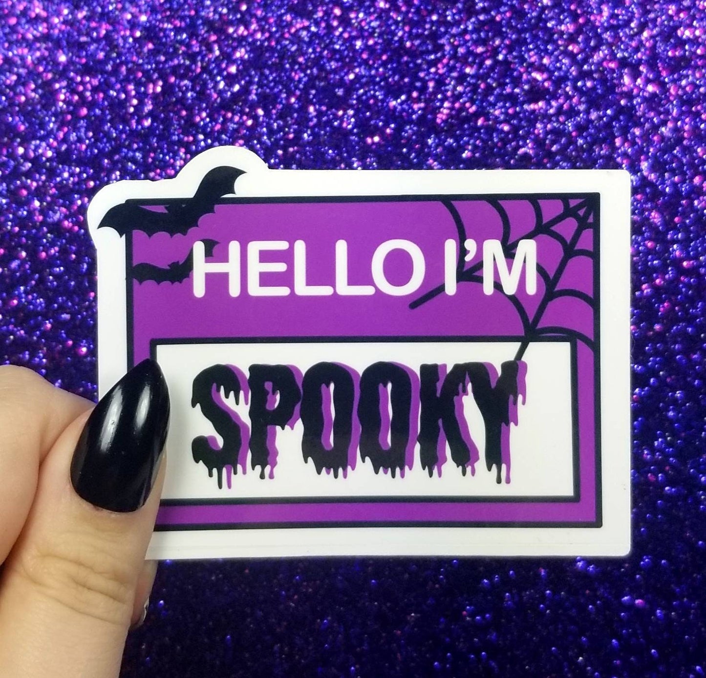 Hello I'm Spooky Sticker 2.5x3.5"
