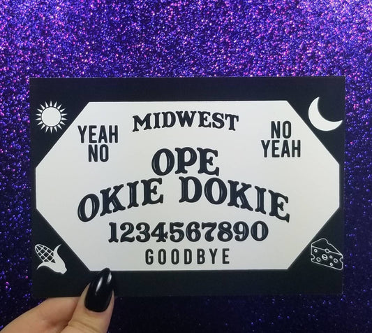 Midwest Ouija Board Art Print 5"x7" Funny Midwestern