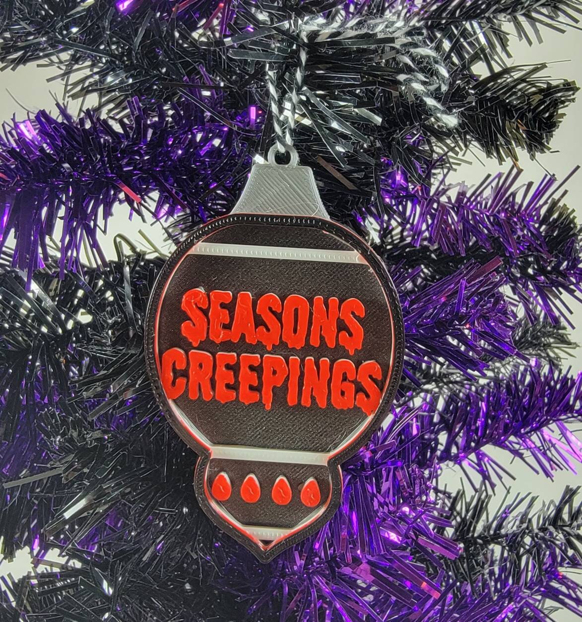 Seasons Creepings 3D Printed Spooky Christmas Ornament