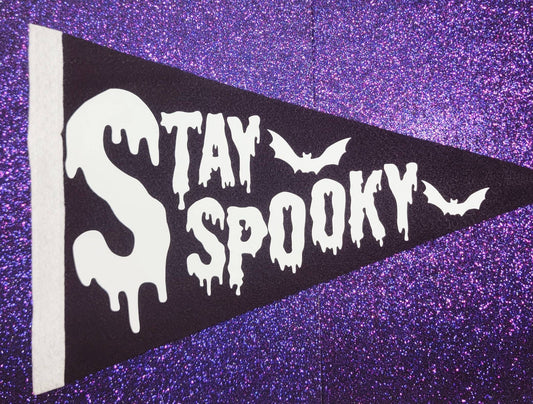 Stay Spooky Halloween 10X15 Felt Pennant Banner Flag Gallery Wall Decor