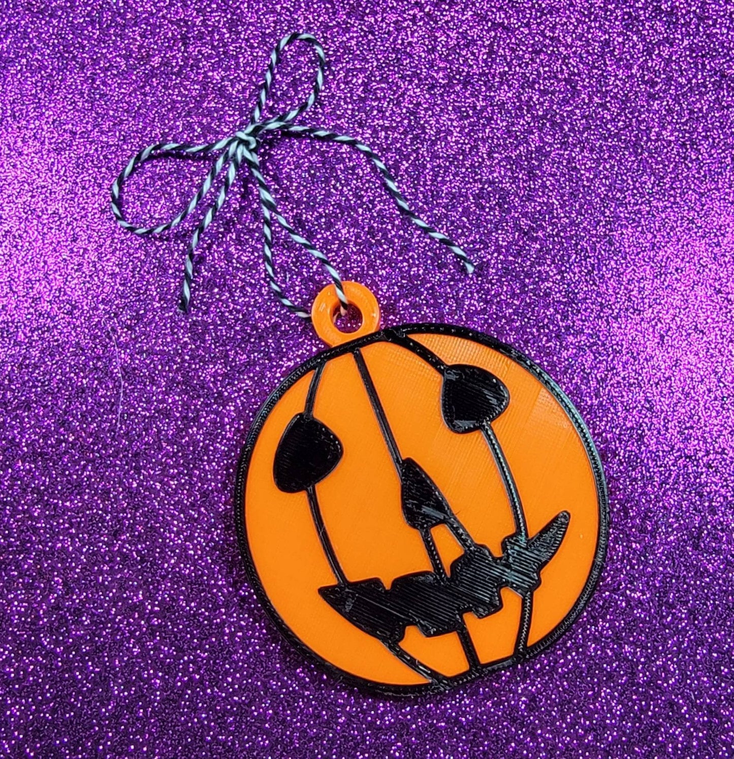 Halloween Pumpkin 3D Printed Spooky Christmas Ornament