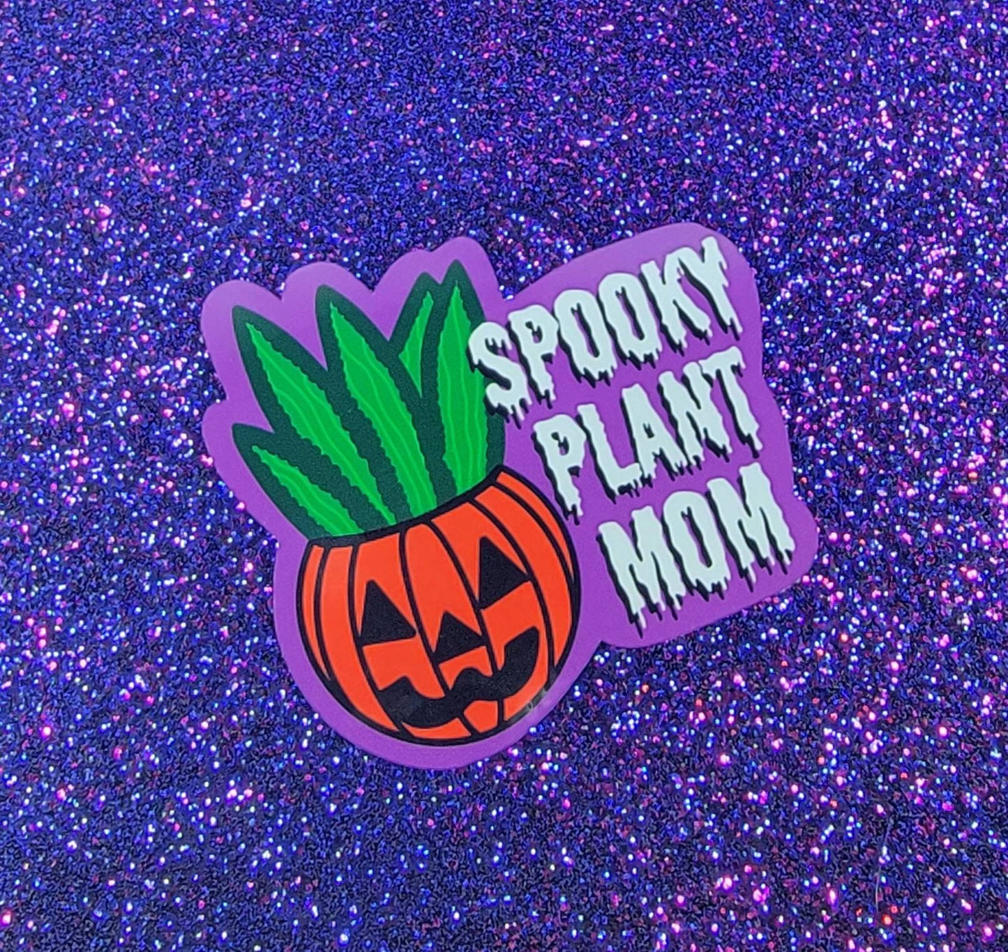 Spooky Plant Mom Sticker 2.75"x3"