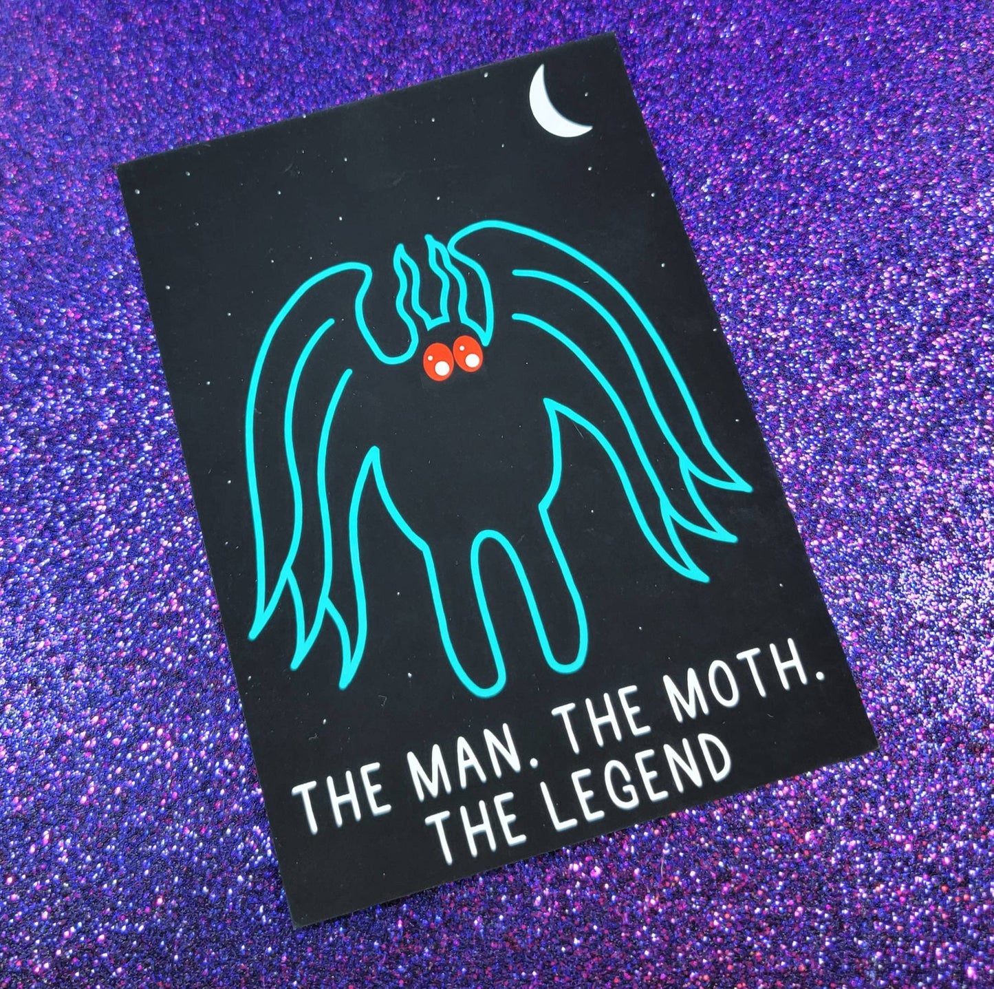 Mothman The Man The Moth The Legend Art Print 5"x7"