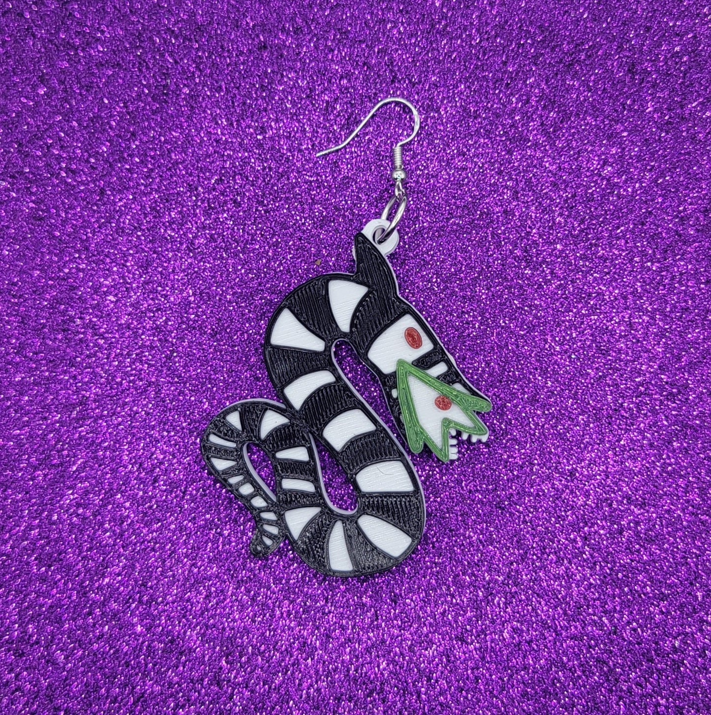 Sandworm Statement Earrings 3D Printed, Weird Earrings, Unique Earrings, Edgy Earrings, Drop Earrings, Alternative Earrings, Horror Earrings