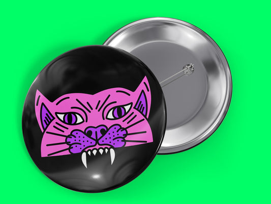 Panther 1.5" Pinback Button Badge