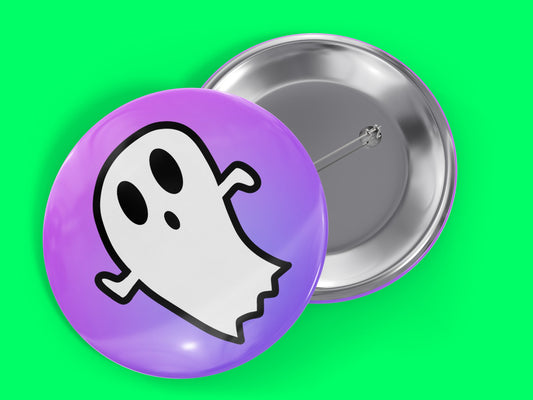Ghostie Halloween 1.5" Pinback Button Badge