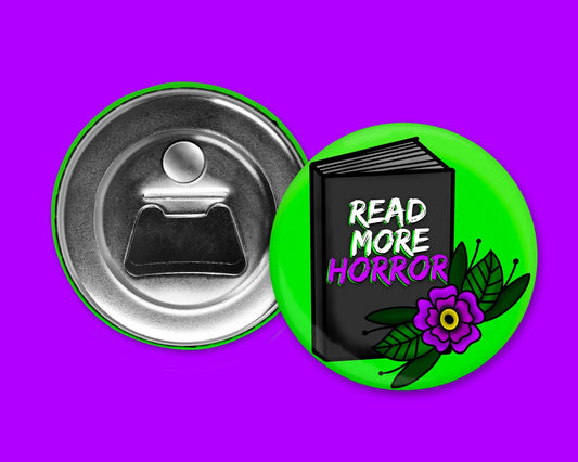 Read More Horror 2.25" Bottle Opener Magnet
