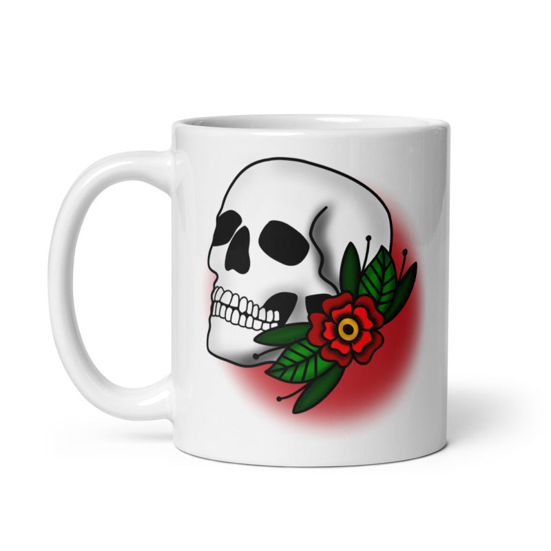 Skull Flower Tattoo 11oz Coffee Mug