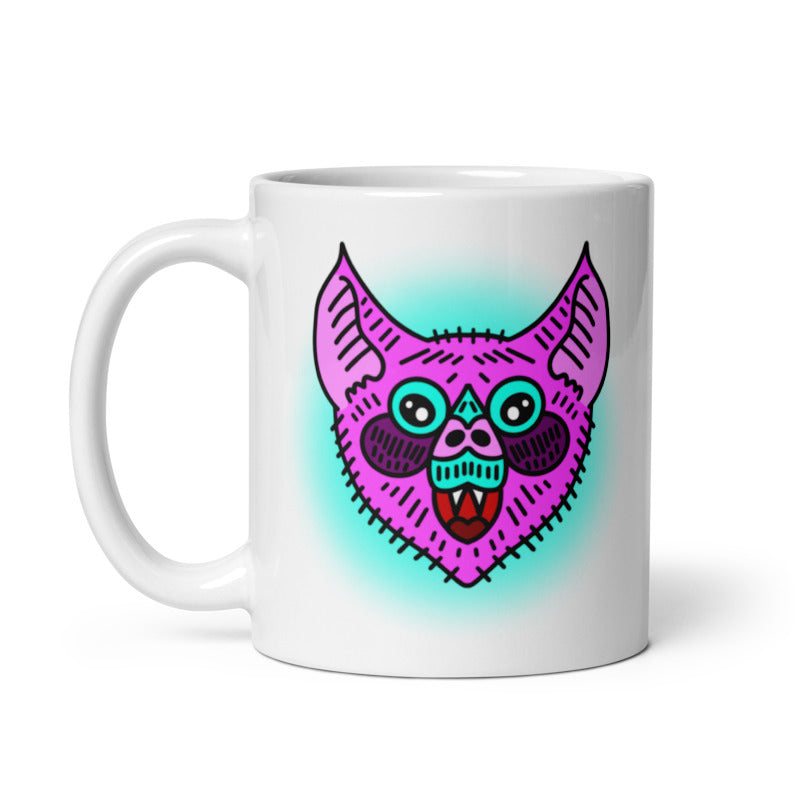 Pink Bat 11oz Coffee Mug