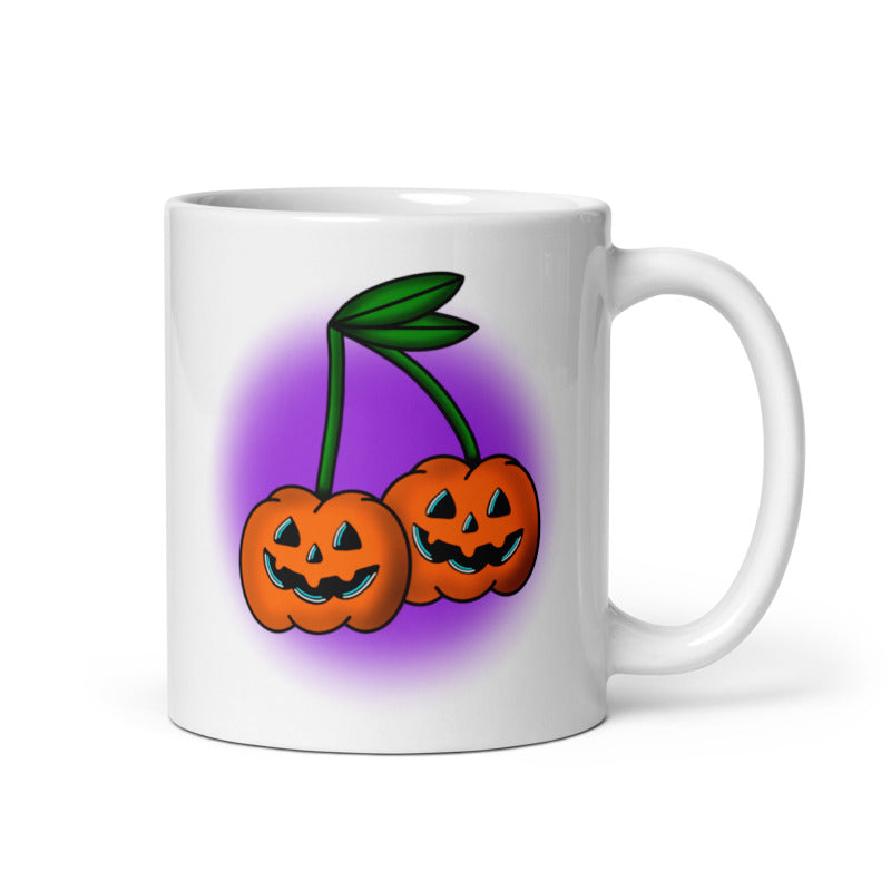 Pumpkin Cherries 11oz Coffee Mug